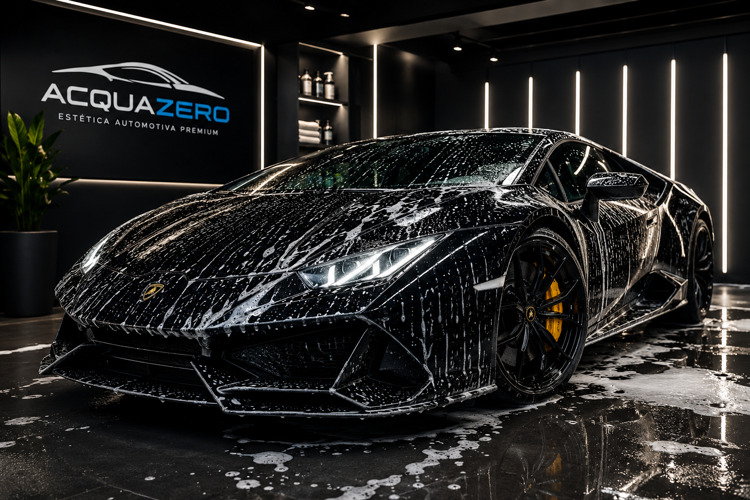 Carro premium em estética automotiva Acquazero
